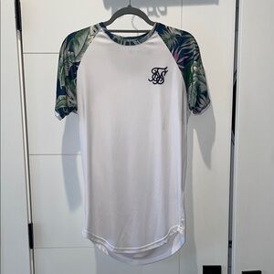 Siksilk White and Floral Men's Shirt